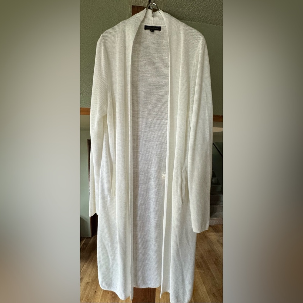 Banana Republic Linen-blend Duster Cardigan